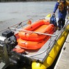 Wing Inflatables IBXS rescue boats loaded and ready to be deployed.