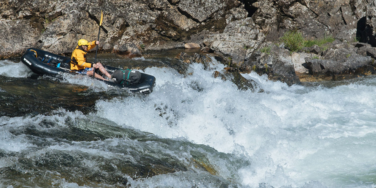 Wing Infatable Kayak in River